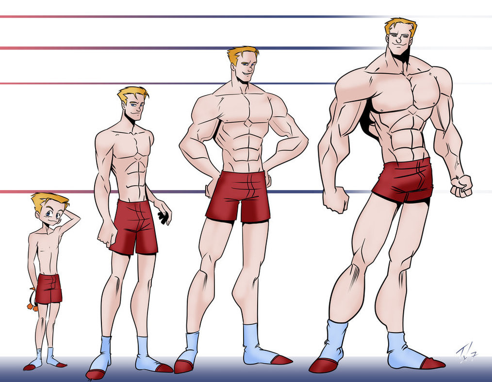 Male Muscle Growth Comics.