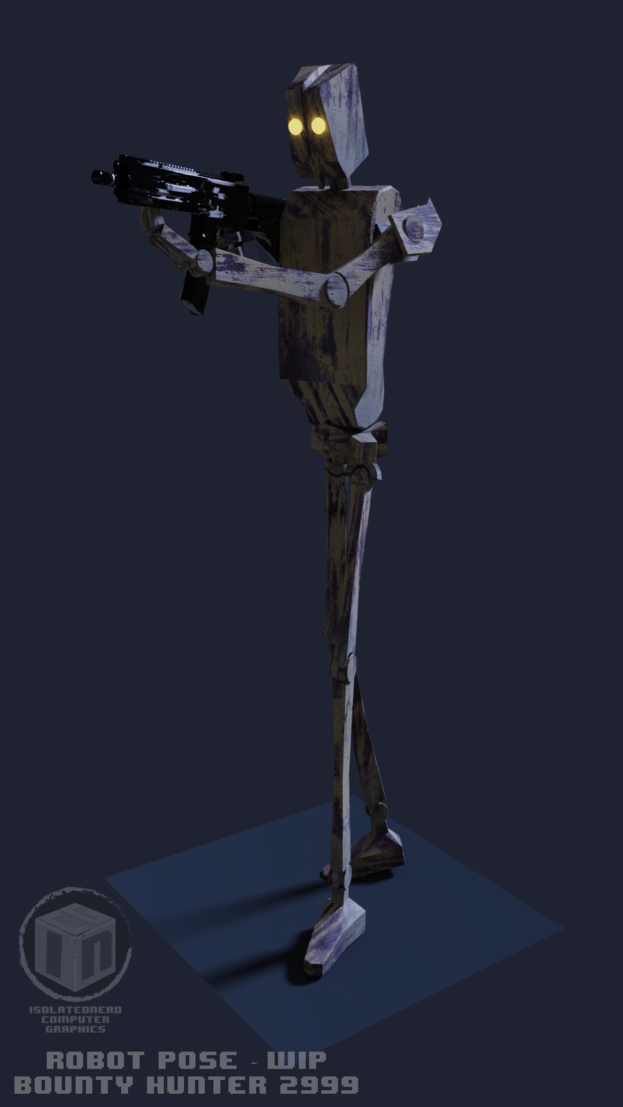 Posing robot - At this point i wont made  a greater 3d model for this robots.