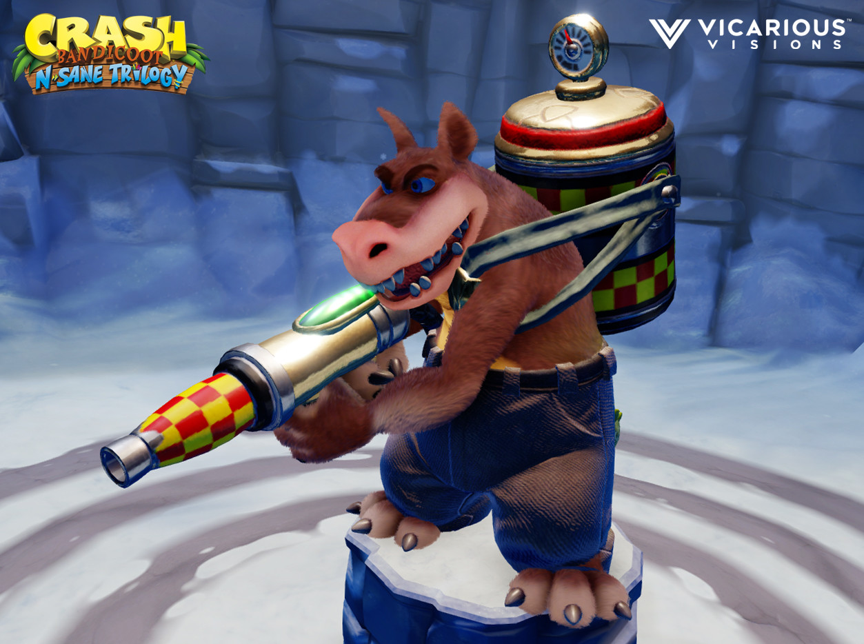 crash bandicoot dingodile figure
