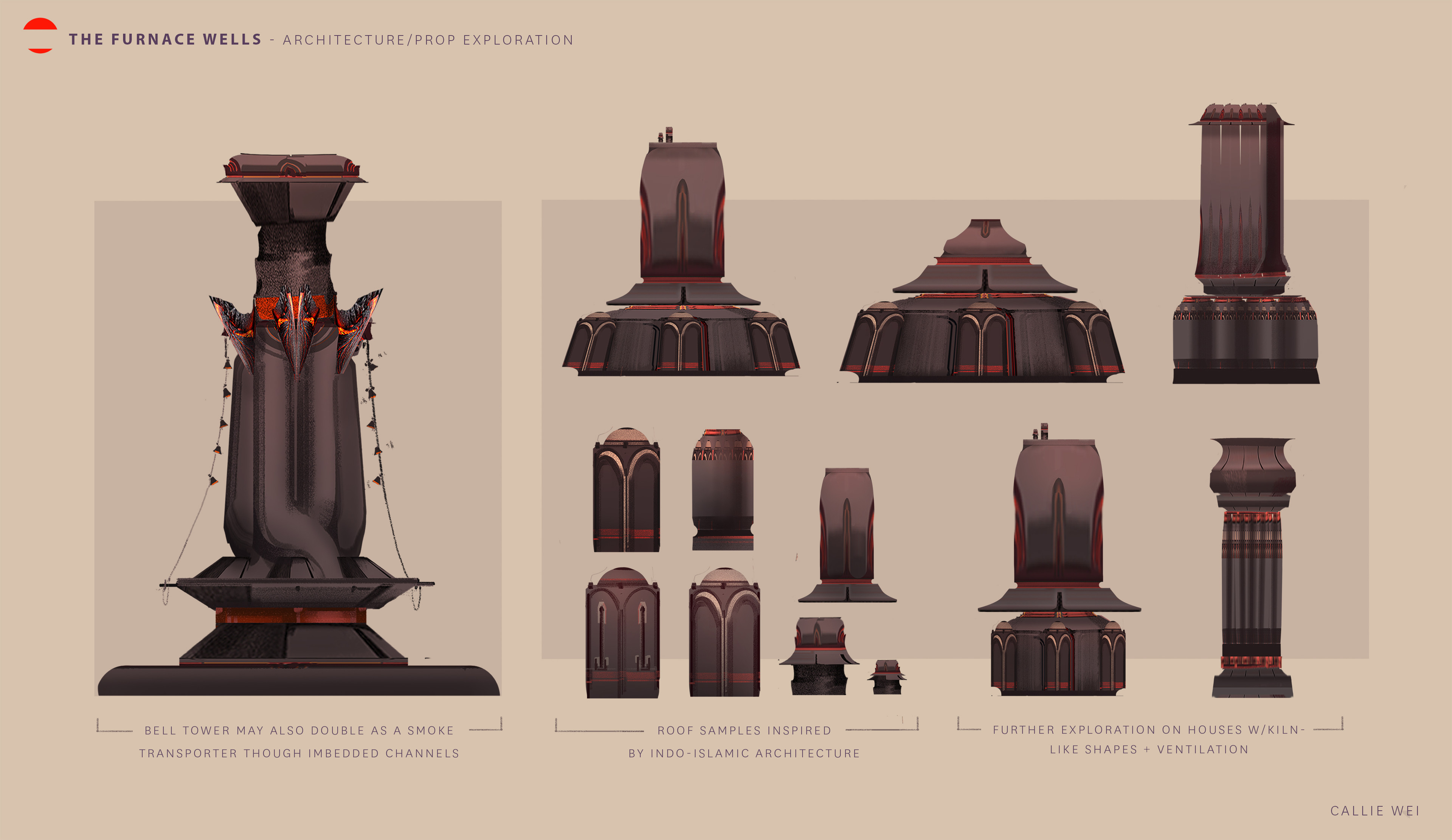 More exploration of the architecture/tech to harvest/purify the smoke from the lava