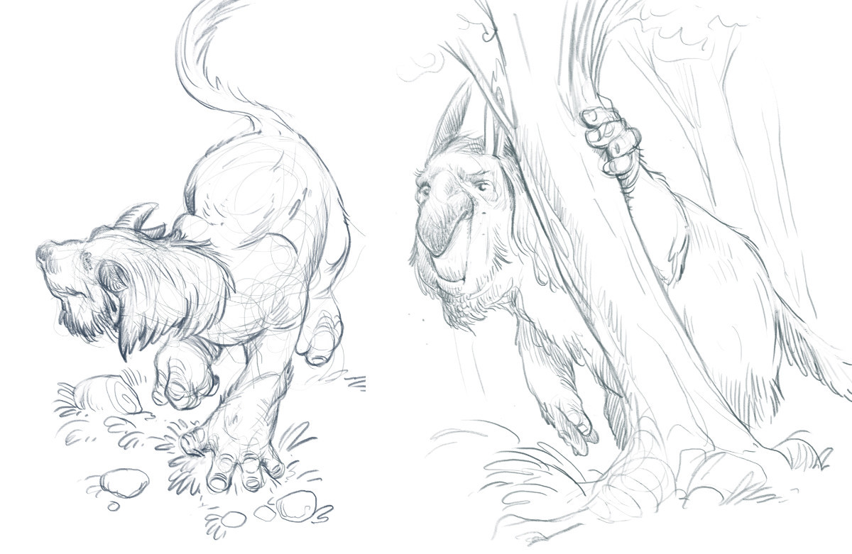 Beasts from east Erenn. Tragolf and groll.