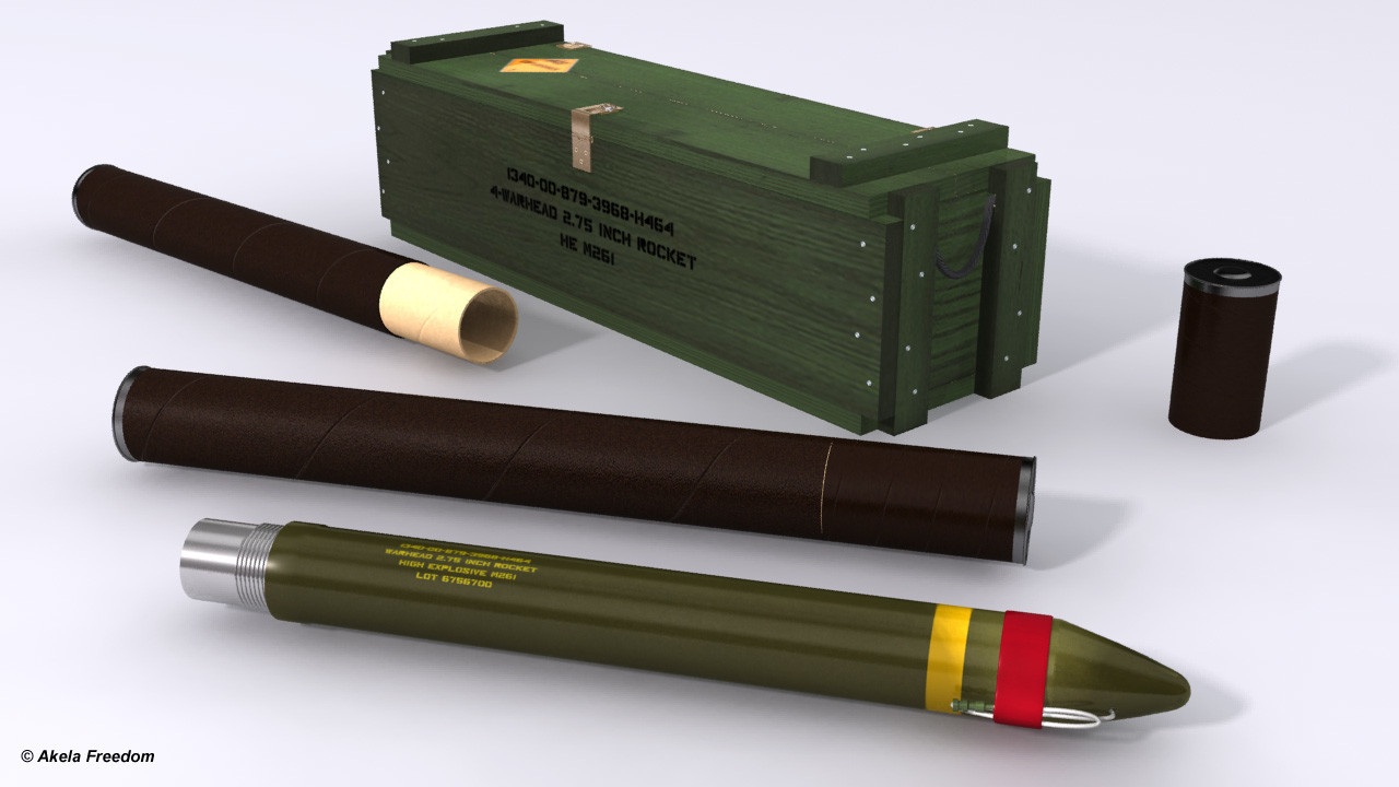 2) Suit for warheads - M229, M255A1, M259, M261, M264 and M267.