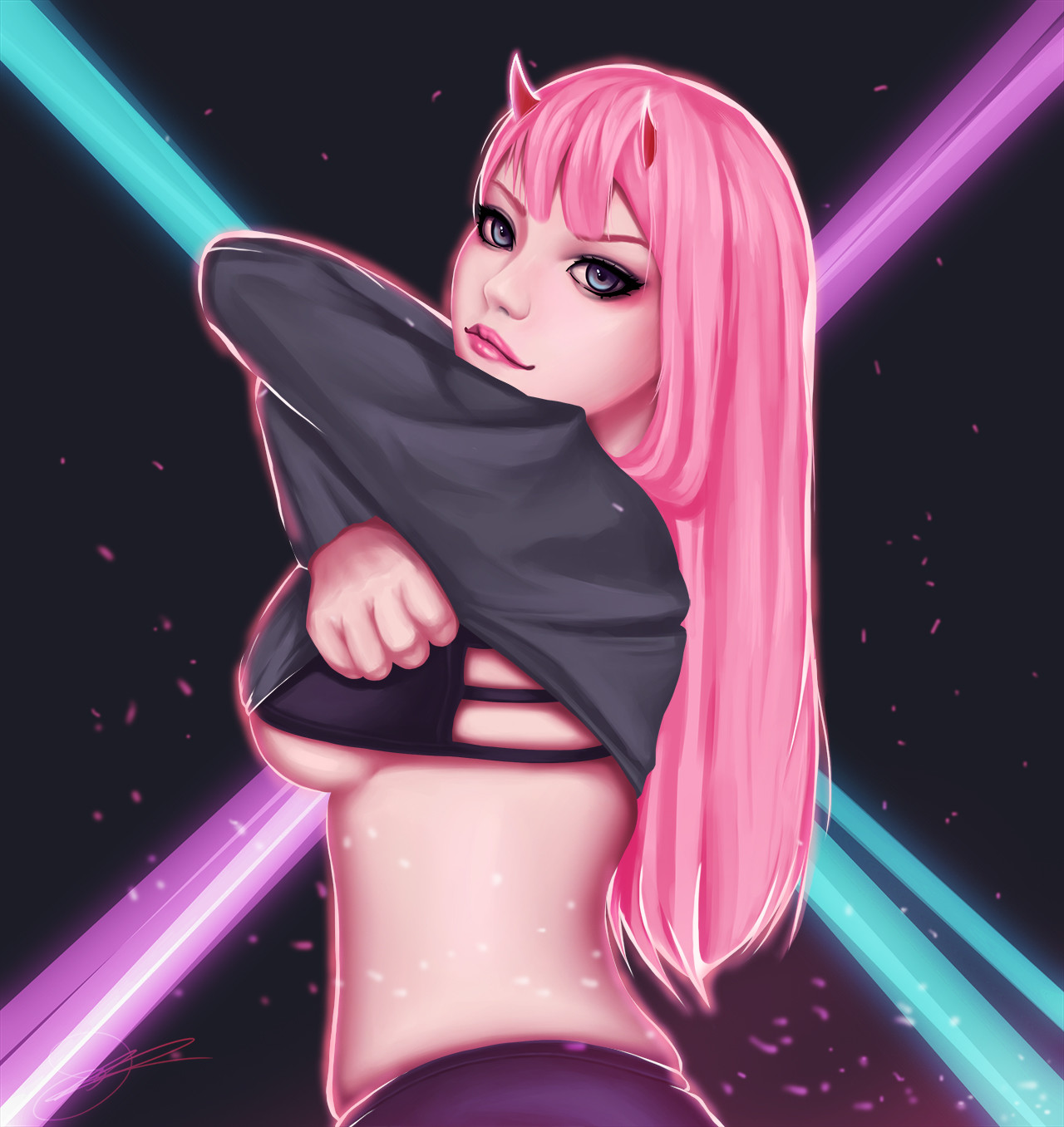 Zero Two Fan Art Wallpaper For You Zero Two Fan Art Wallpaper For You