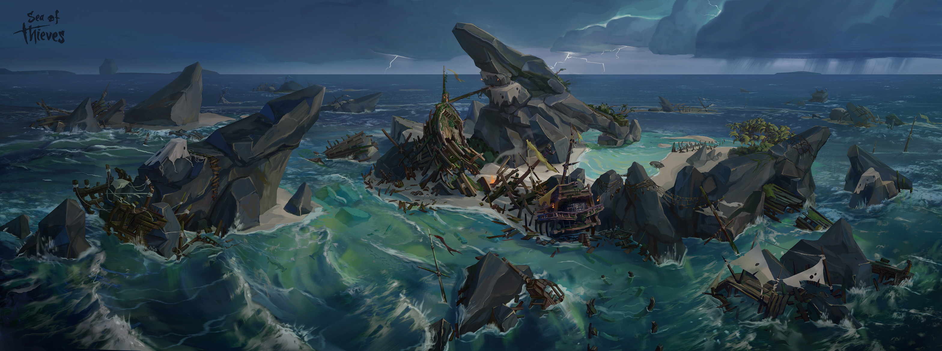 Острова sea of. Sea of Thieves концепт. Sea of Thieves концепт арты. Sea of Thieves Island.