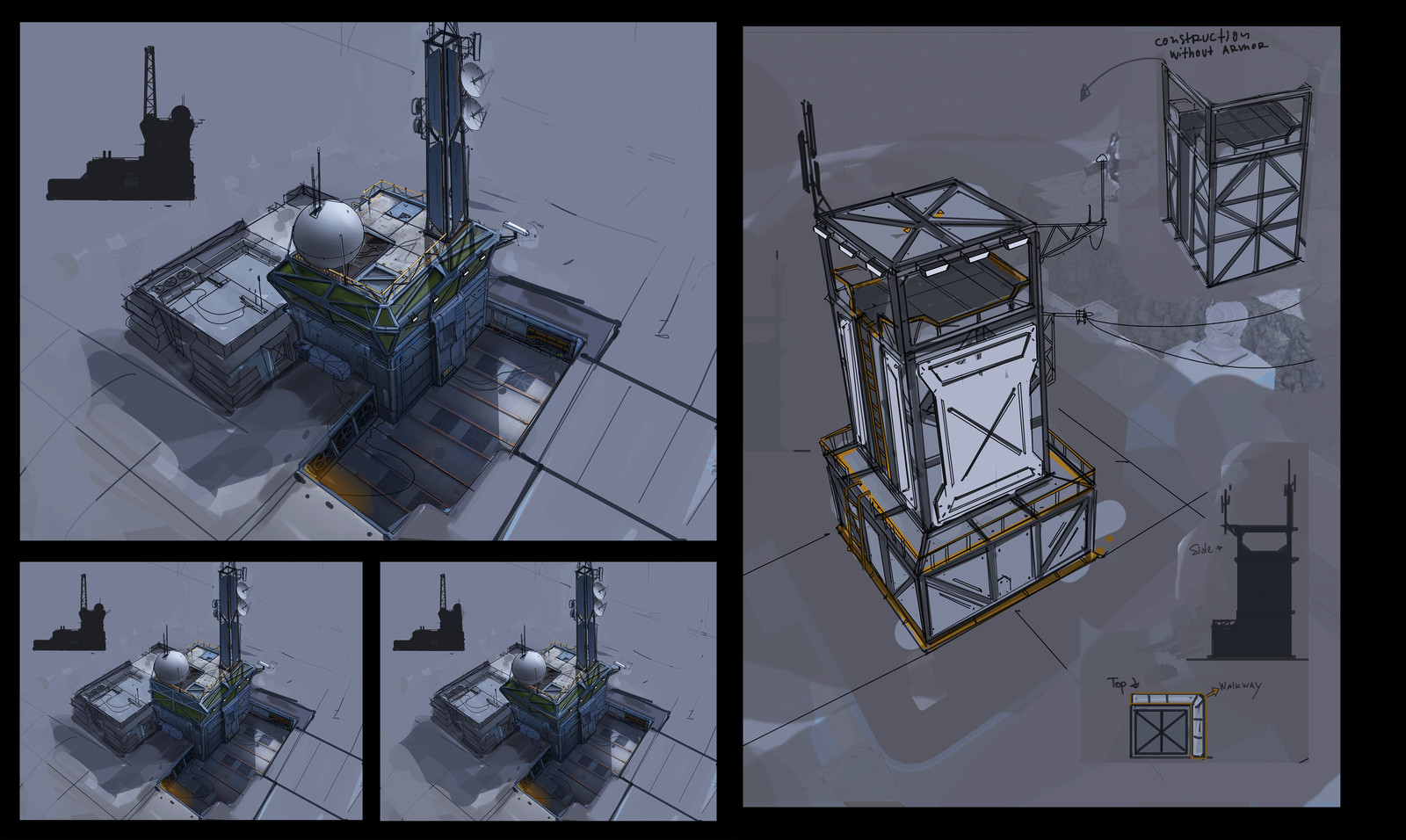 Command center and tower. 
