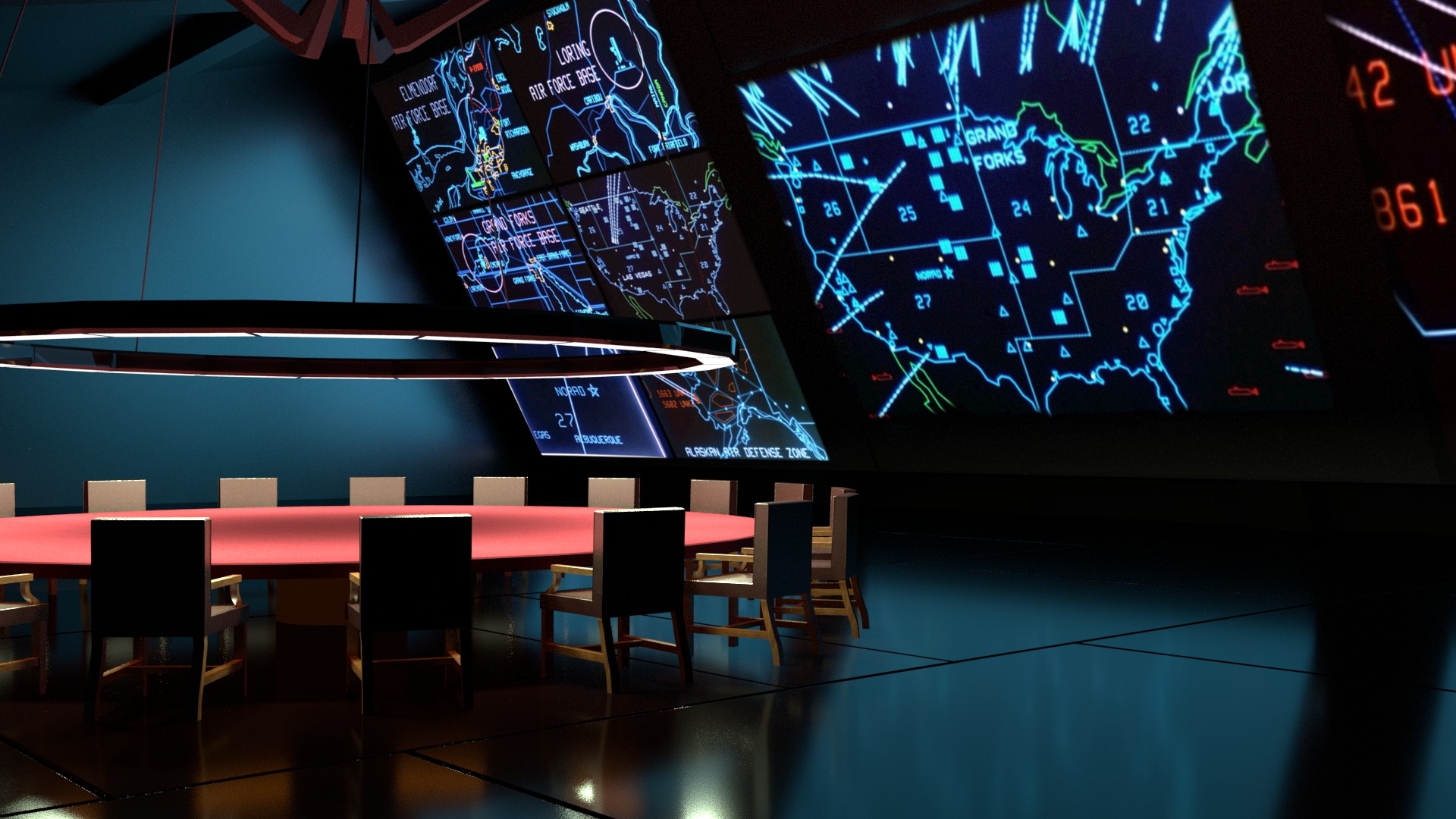 ArtStation - Dr. Strangelove War Room