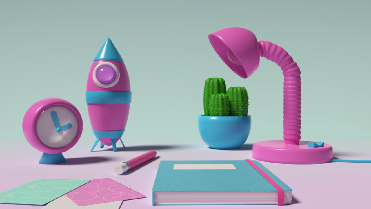 Artstation Pink Desk Accessories Marina Po