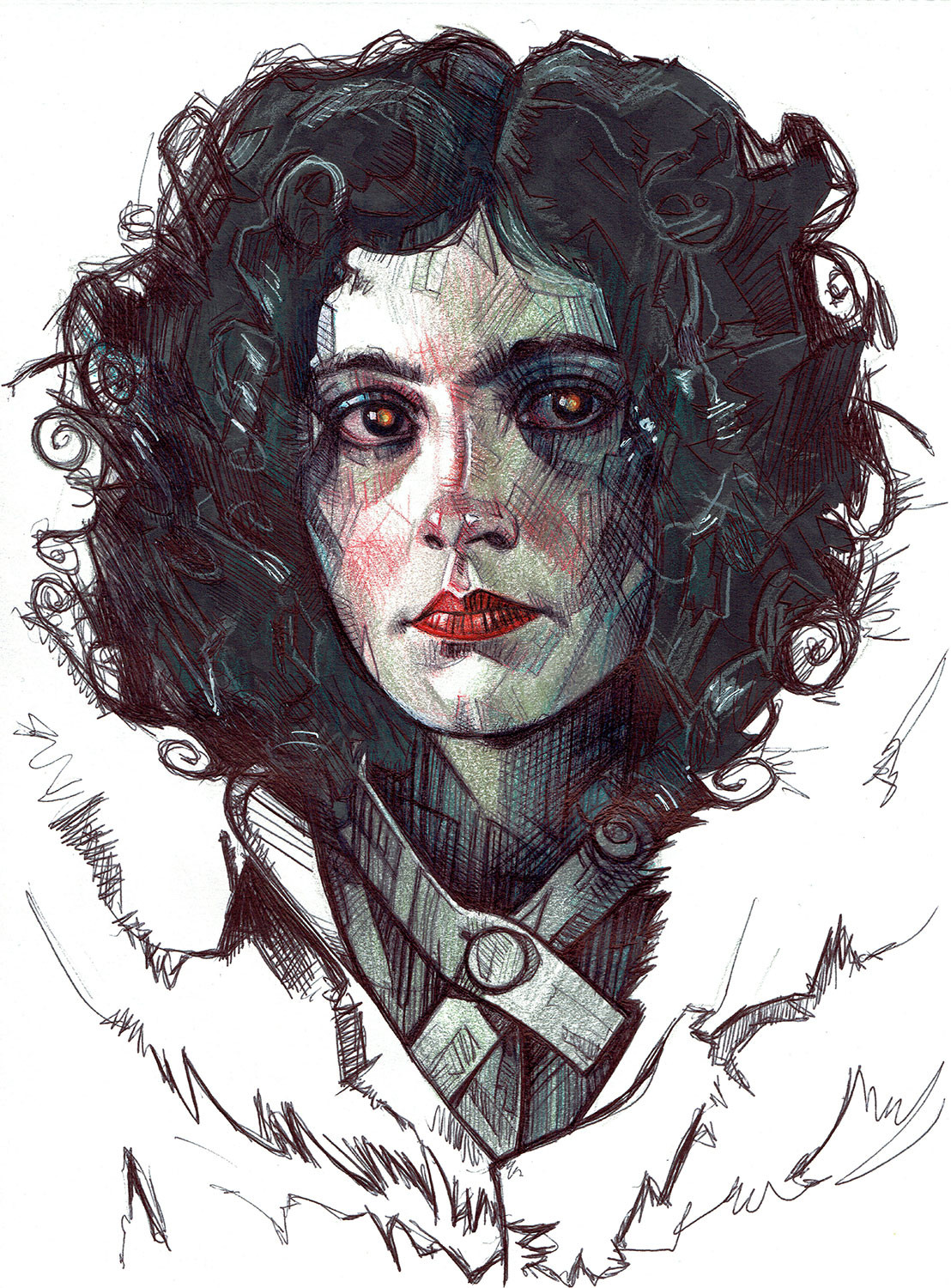 "Rachael" commission work based on the character from the movie "Blade Runner".