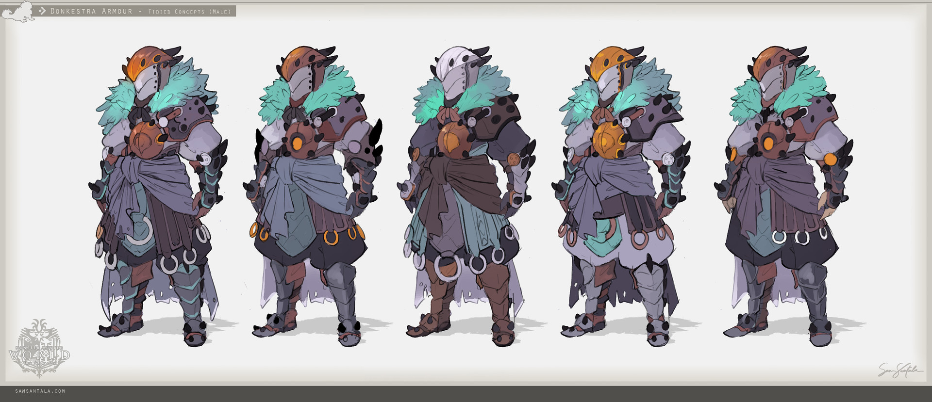 Artstation Mh World Donkestra Armour Sam Santala