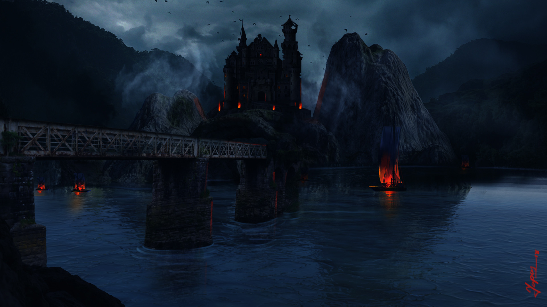 Tapas Mondal Matte Painting
