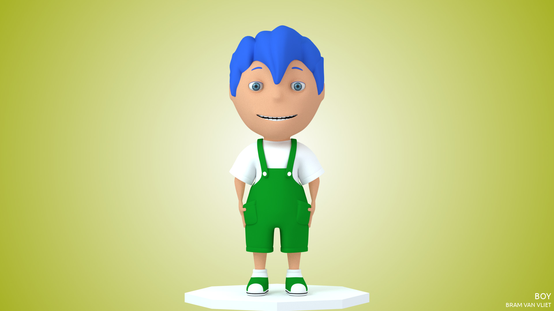 Artstation Boy A Cute 3d Character Bram Van Vliet