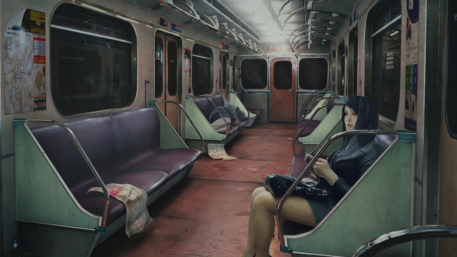 Scene 3 - Train interior