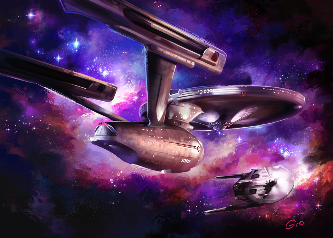 Enterprise and Defiant (Wrath of Khan)