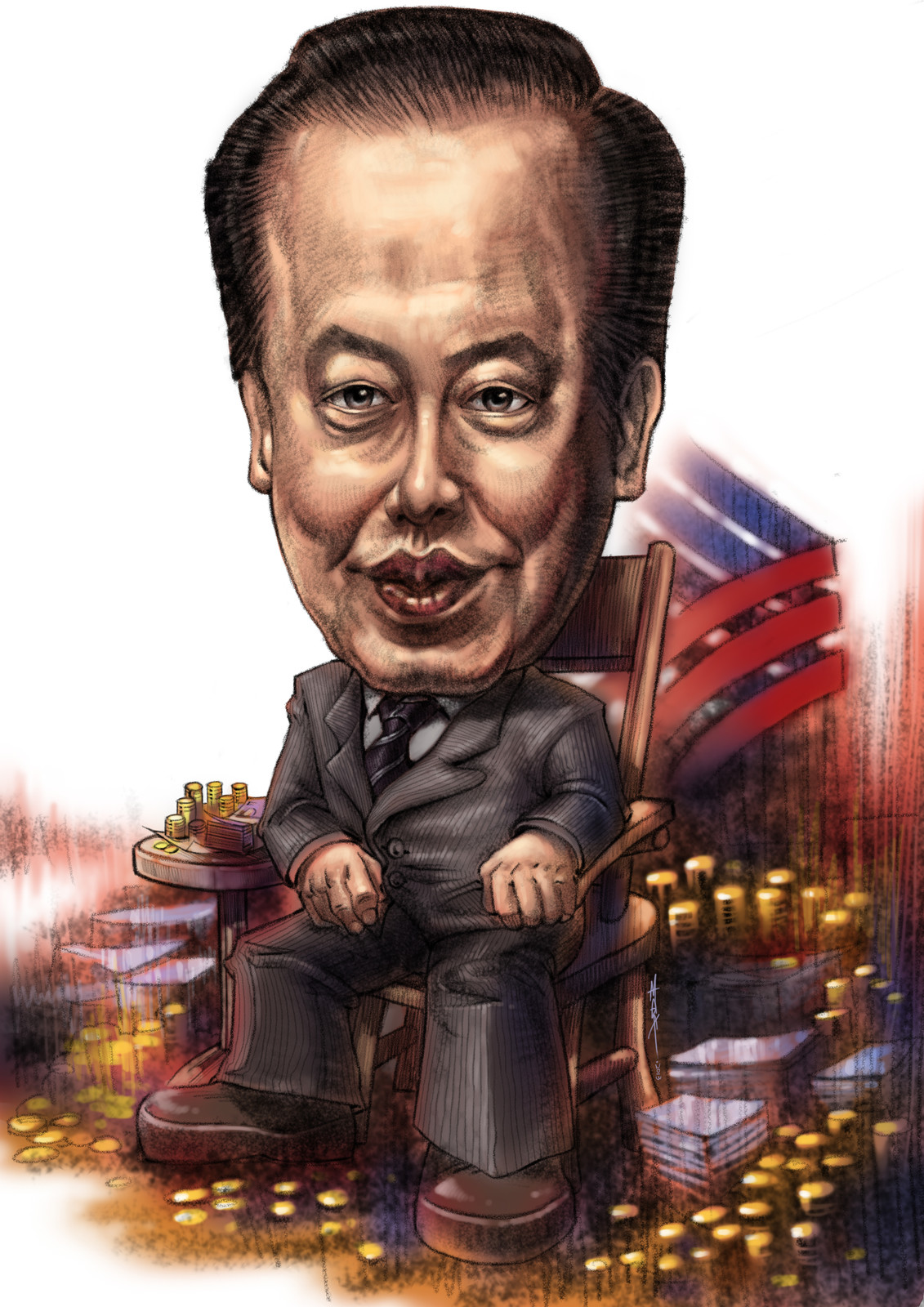 Artstation Caricature Tan Sri Quek Leng Chan Mok Matsuru
