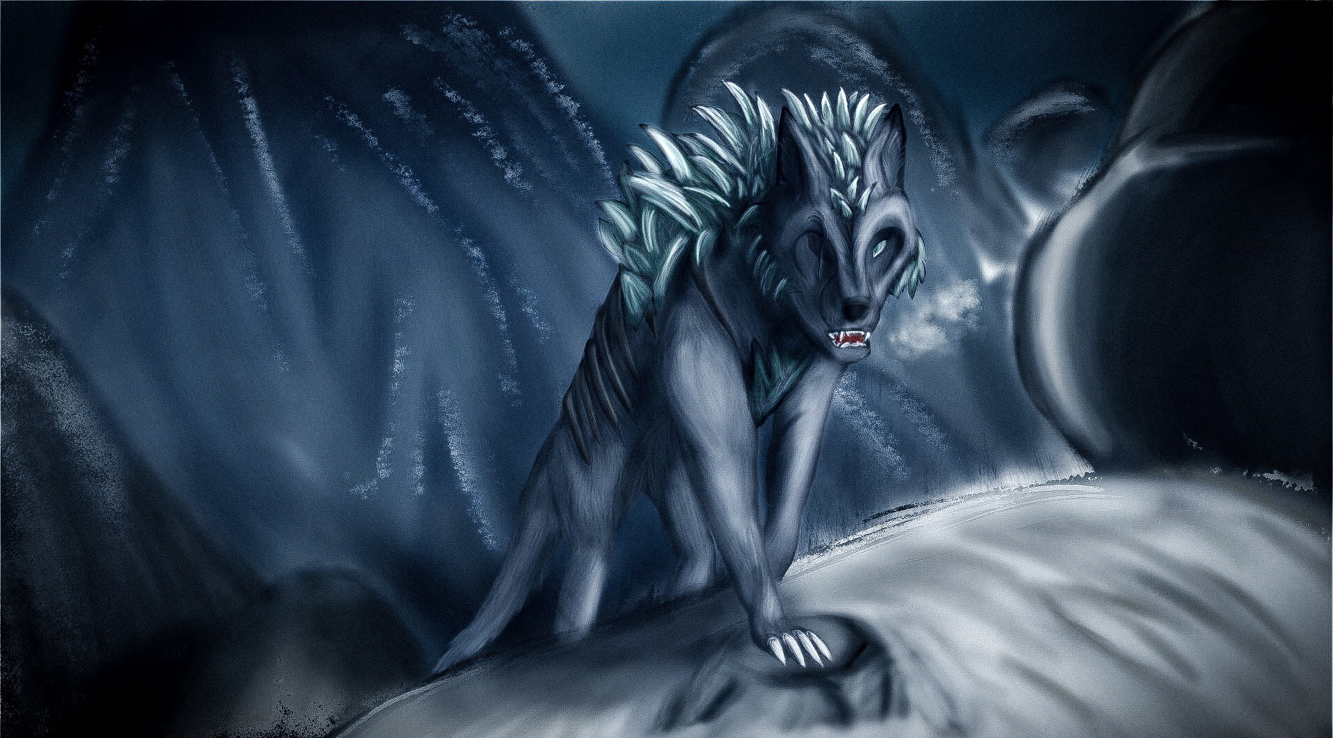 Ice Wolf Wallpapers  Top Free Ice Wolf Backgrounds  WallpaperAccess