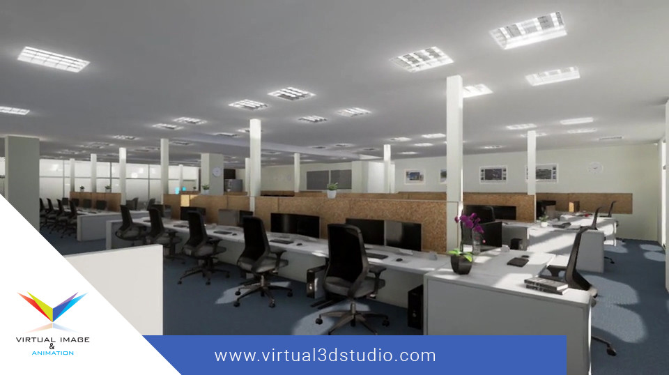 INTERIOR OFFICE 3D VISUALIZATIONS