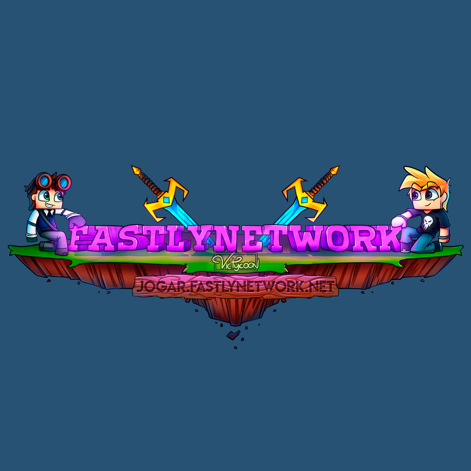Artstation Logo Fastly Network Minecraft Server Victycoon Art