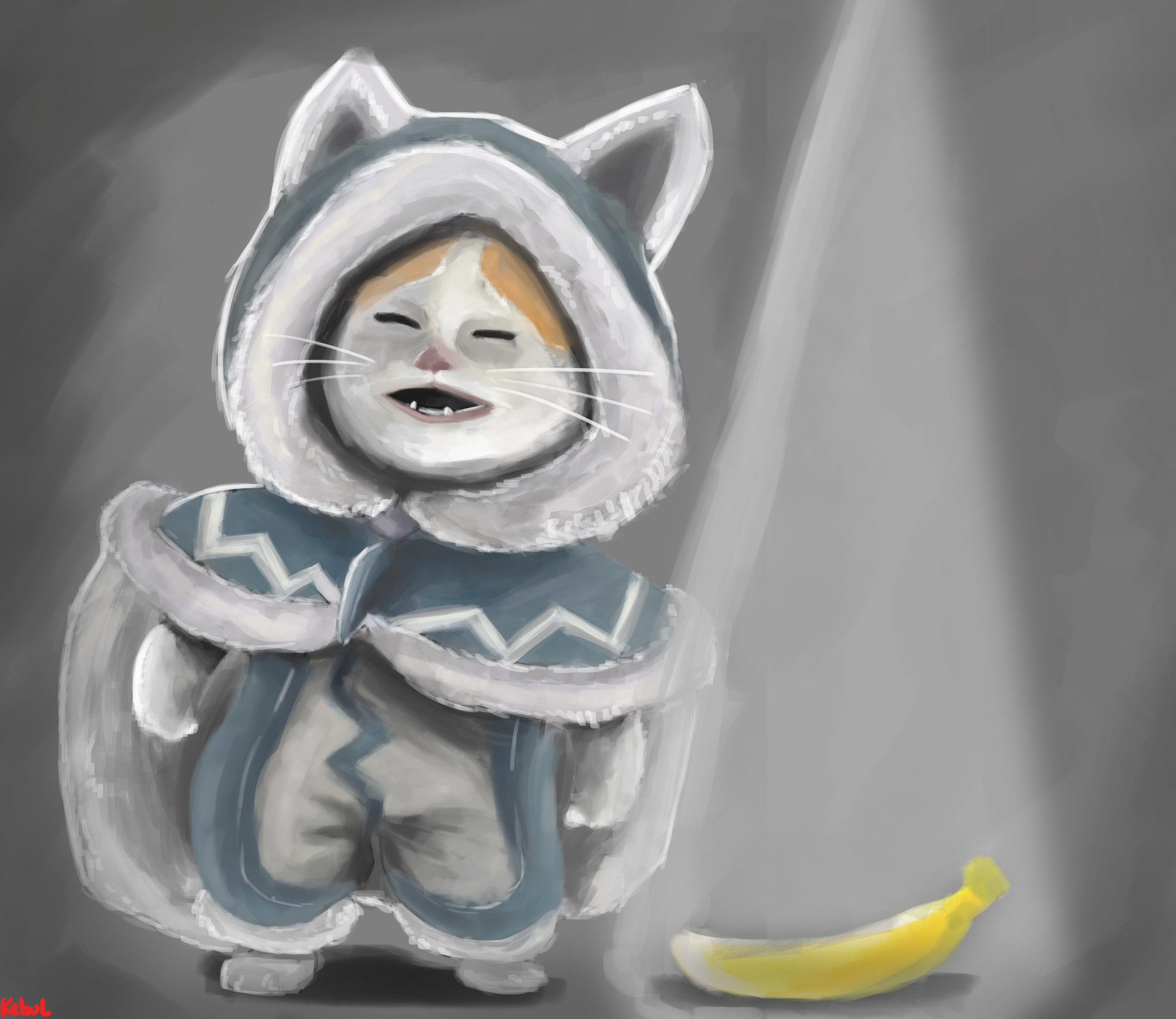 Artstation Palico No Banana Kemal Dewantoro