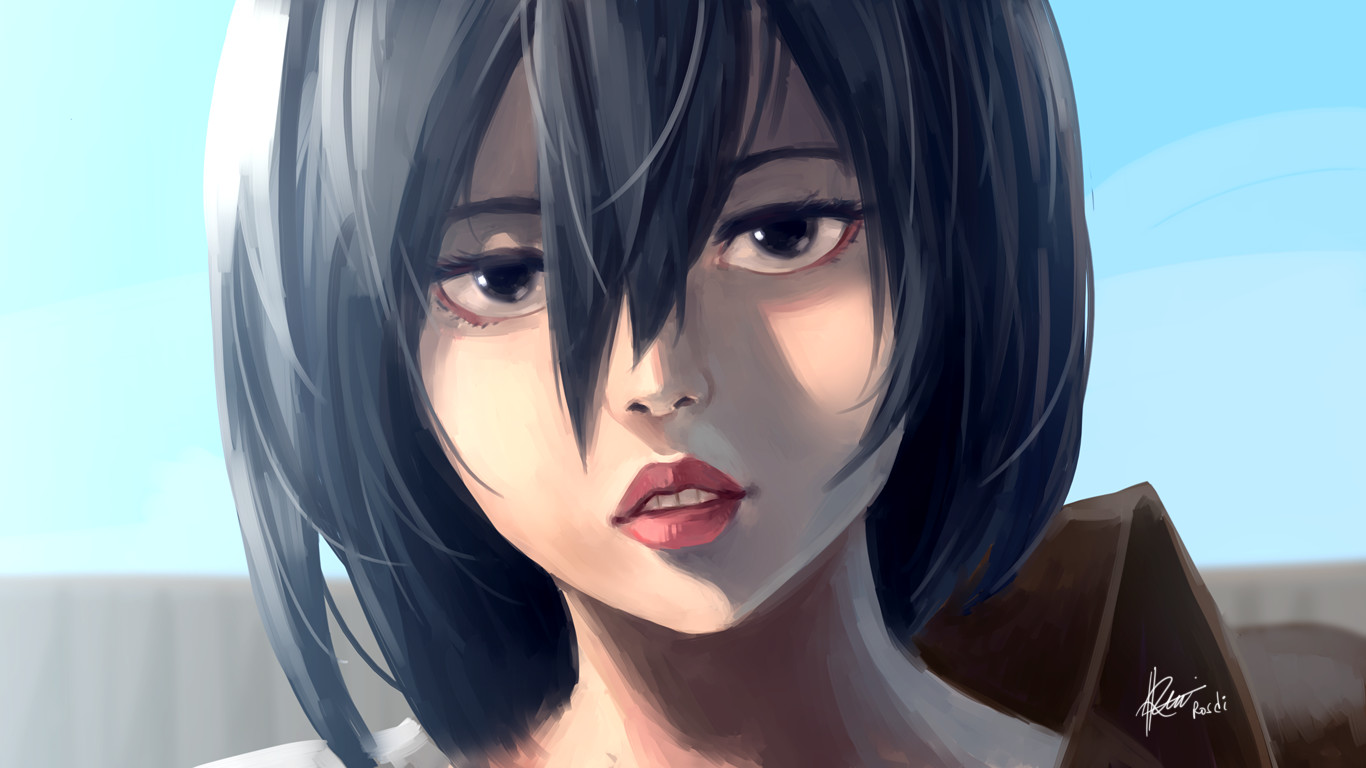 Artstation Mikasa 2018 Semi Realism Rosuke 97 With tenor, maker of gif keyboard, add popular mikasa animated gifs to your conversations. mikasa 2018 semi realism rosuke 97