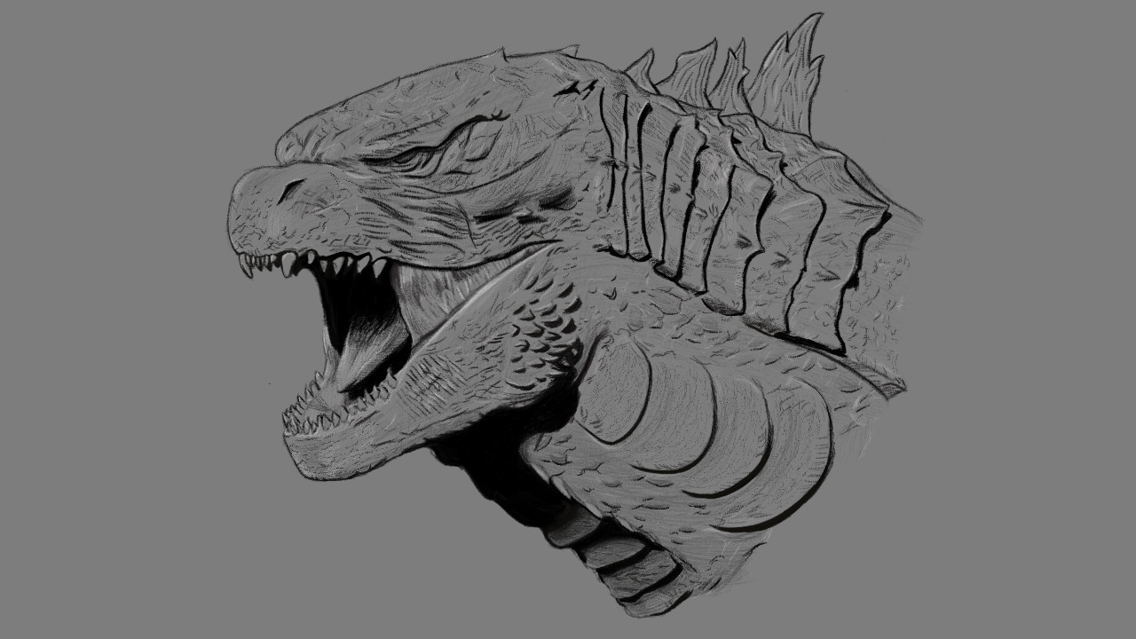 Artstation Godzilla 2014 Bust Practice Sketch Jared Blumberg Today i show you this drawing of godzilla 2014 with pencil step by step, hope you like it timelapse videosubscribe :)my name is maximiliano ugarte and. godzilla 2014 bust practice sketch