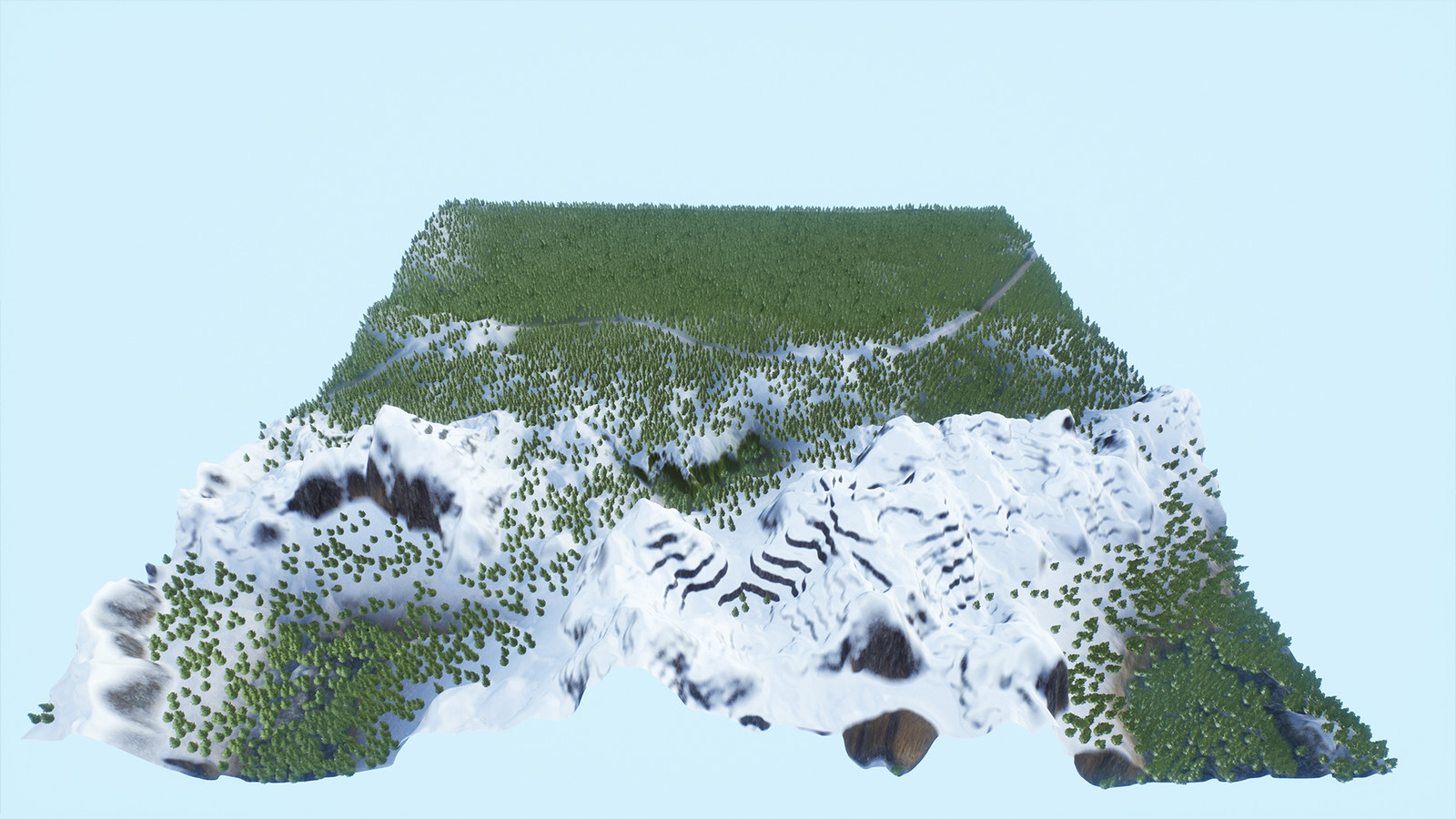 Overview of the third terrain.