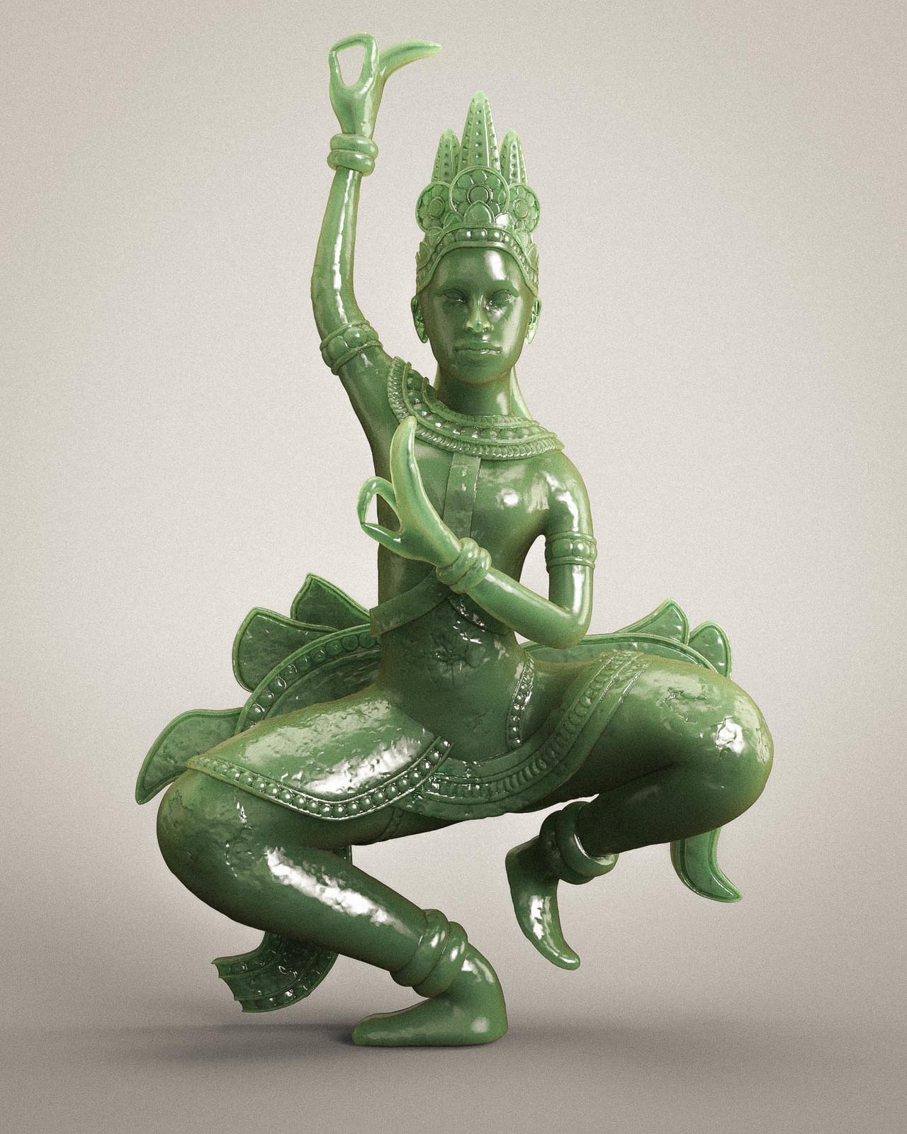 Jade statue