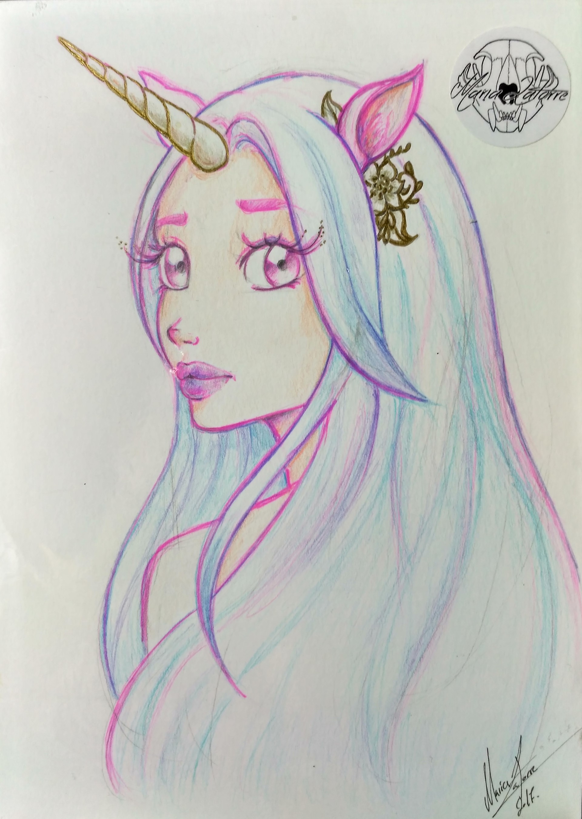 Artstation Unicorn Girl Maria Latorre Maria Latorre
