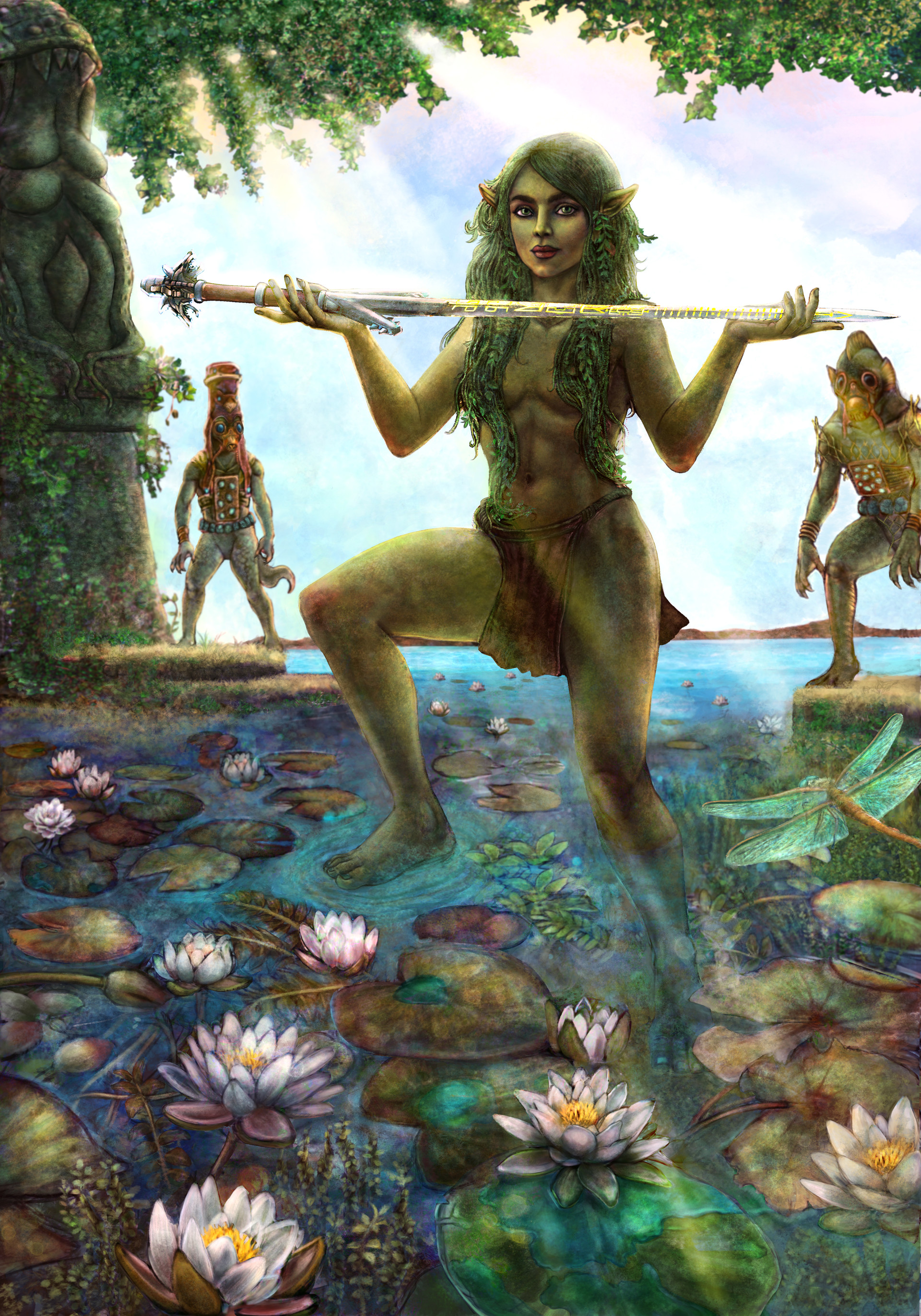 Artstation The Lady Of The Lake Yan Quelais