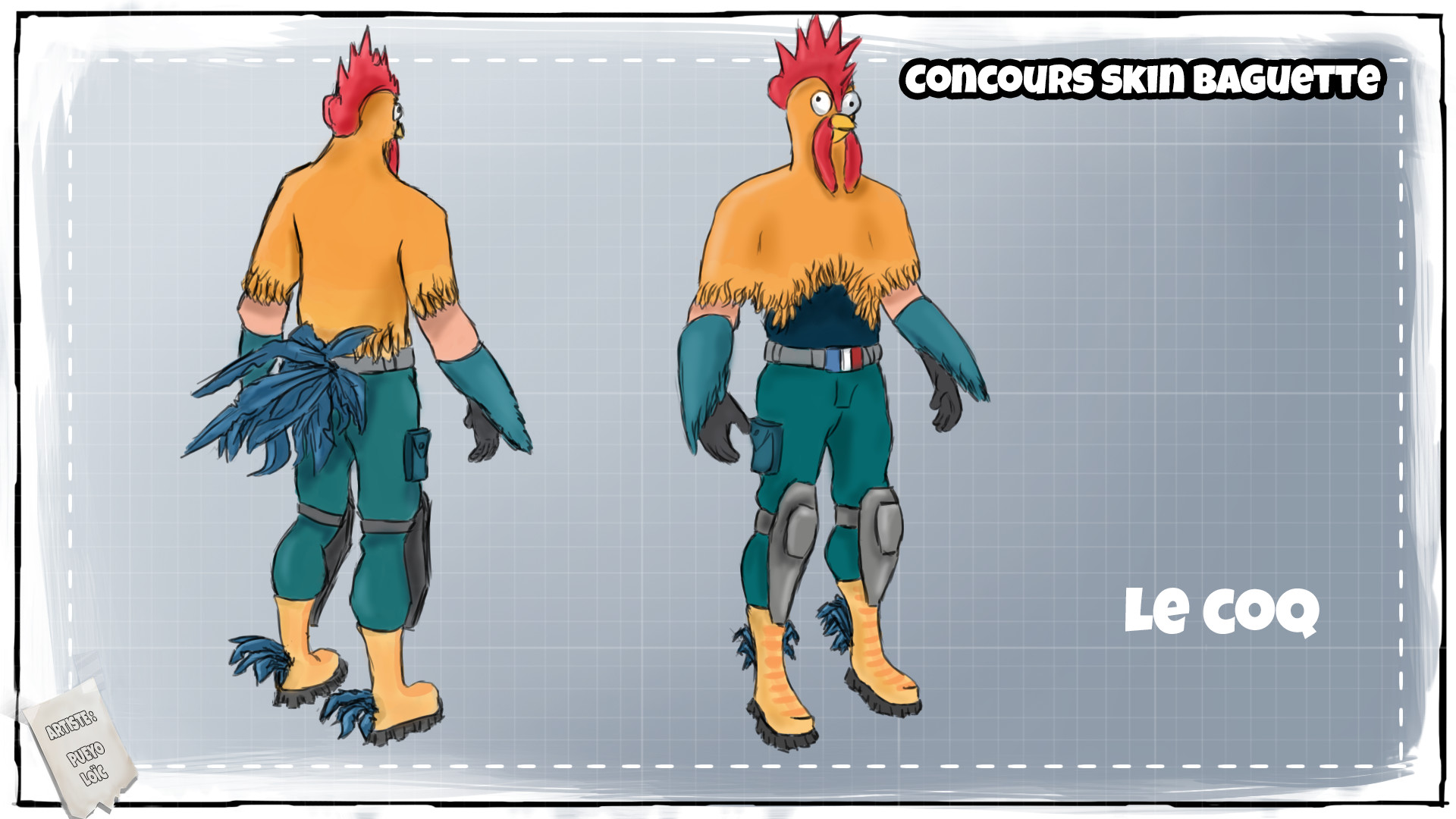 fortnite contest - fortnite concours skin baguette