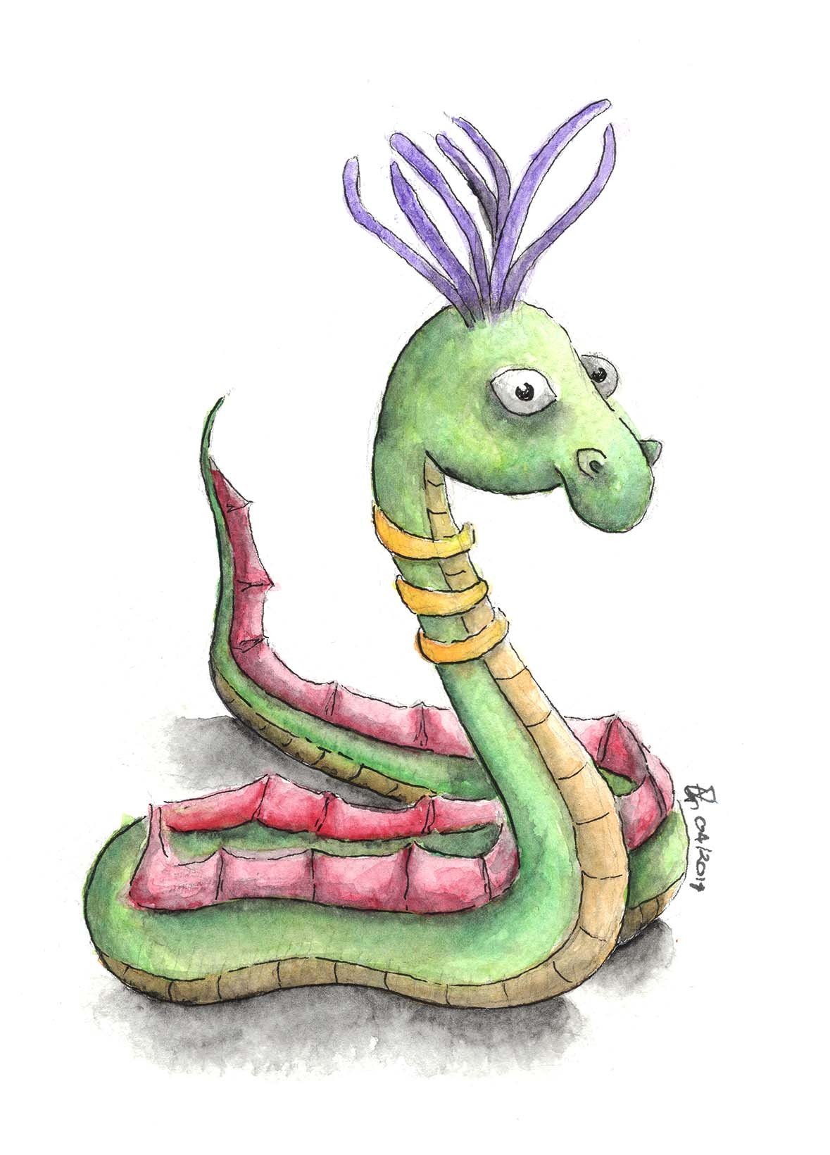 Artstation Snake Worm Colour Erika Rabie How to draw a snake with colored pencils in 2019 | snake. artstation snake worm colour erika rabie