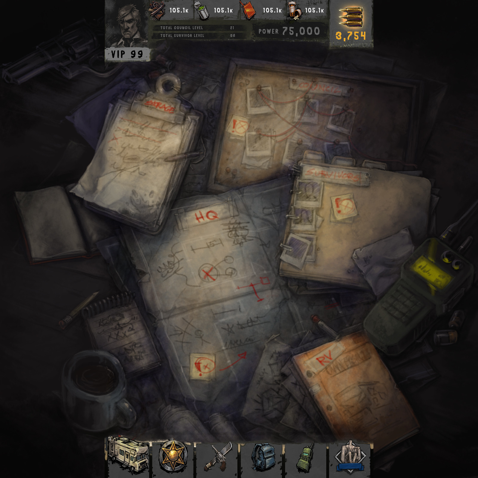 Early mockup for a highly abstracted "base"