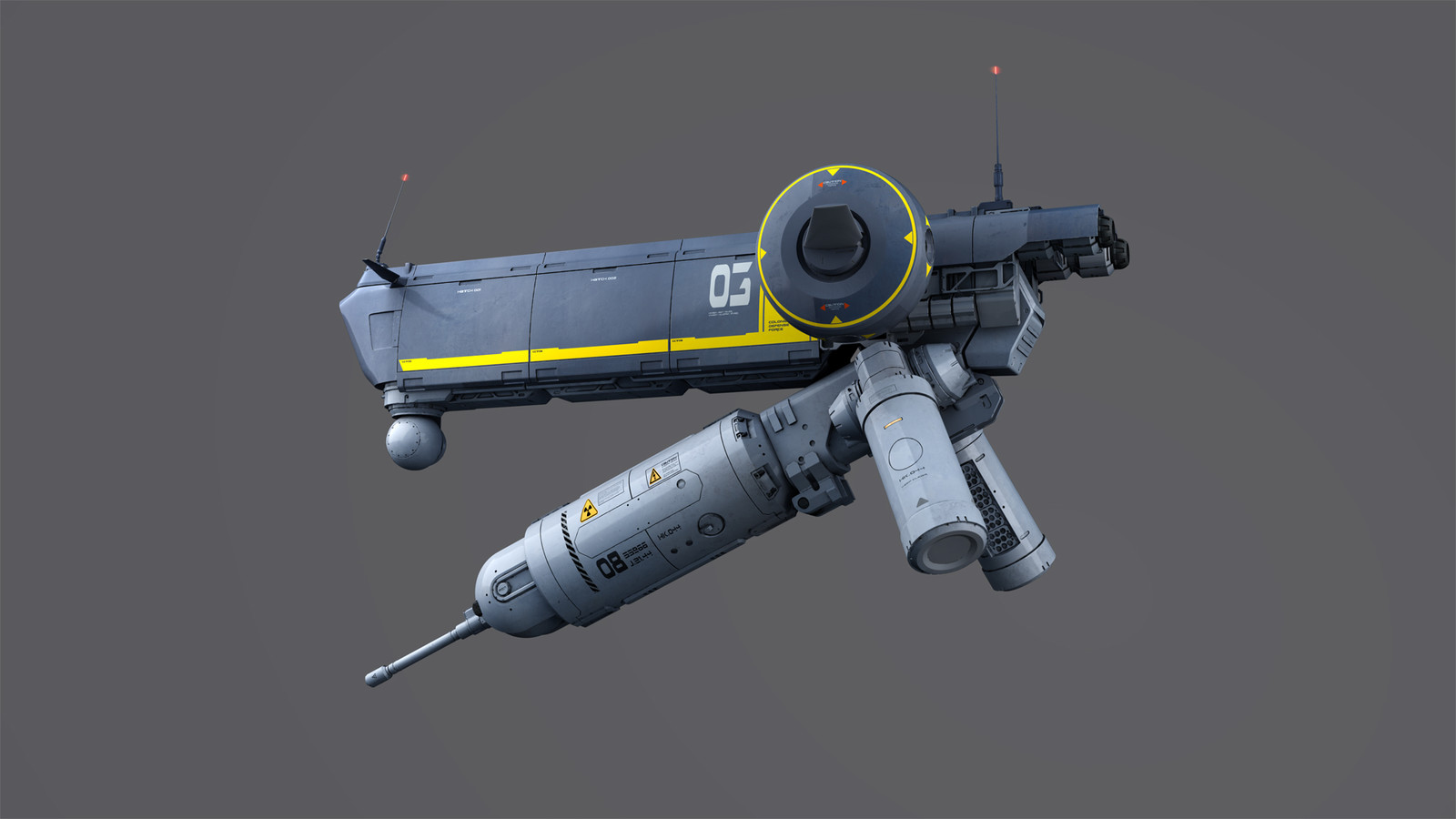 Hover drone - Side view
