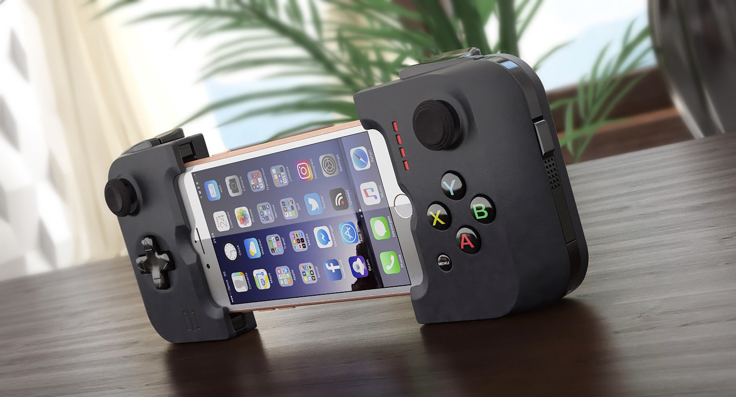 Artstation Gamevice Controller With Iphone 8 3d Models Andrey