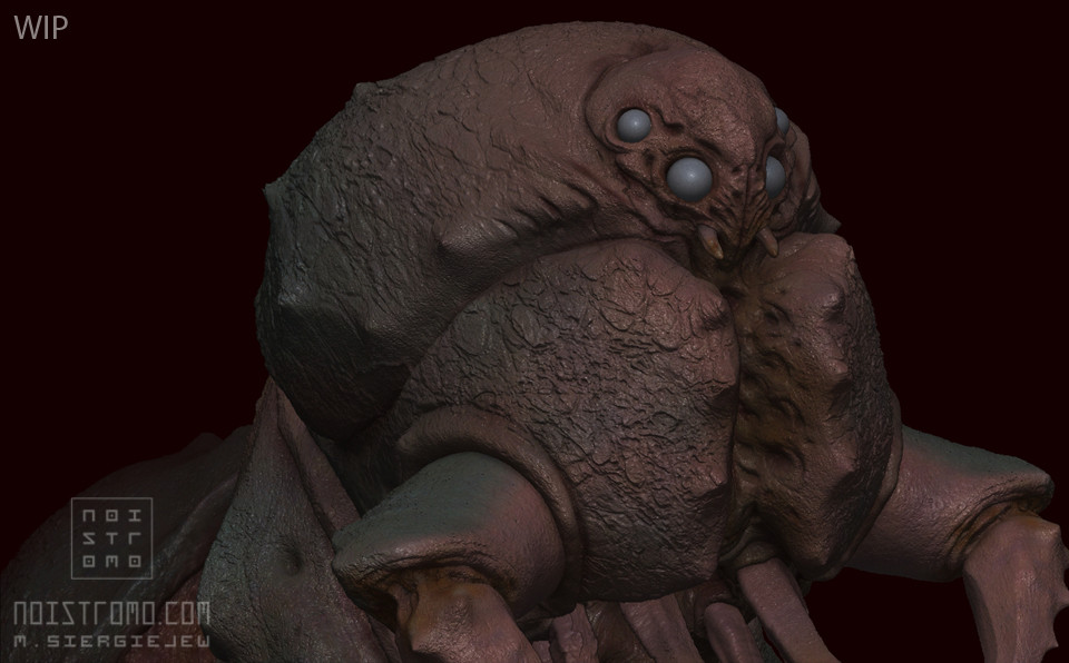 Old polypaint test render (ZBrush)