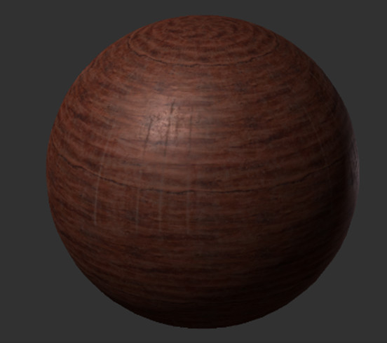 Worn Lacquered Wood - * Master Wood Material*- Used on all wood in scene
