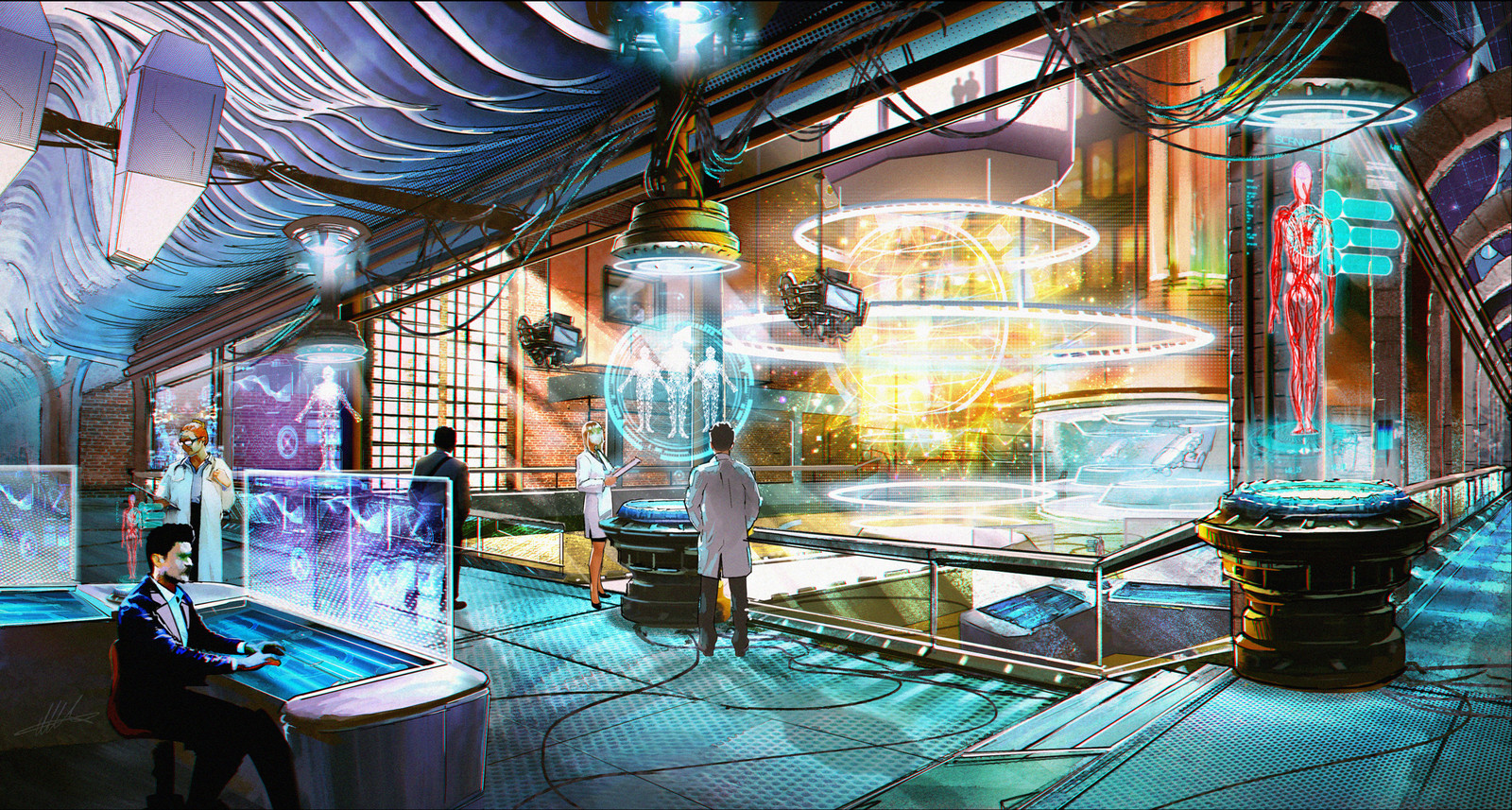 Shinsegai Electroman AI upload Lab - Environment concept design
