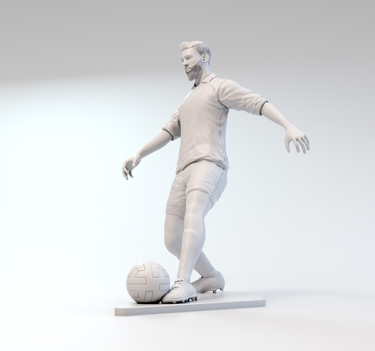 Биатлонист 3d модель