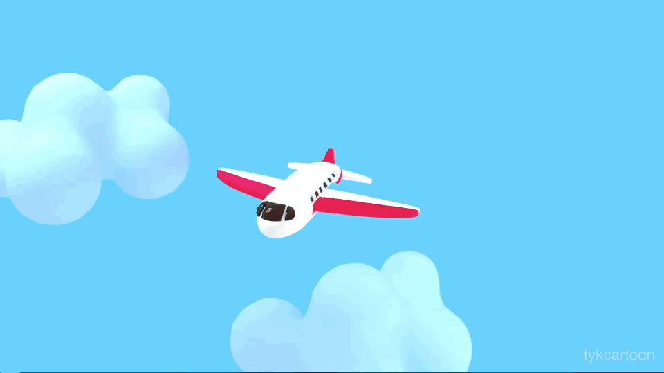 Flying Airplane Gif Animated.