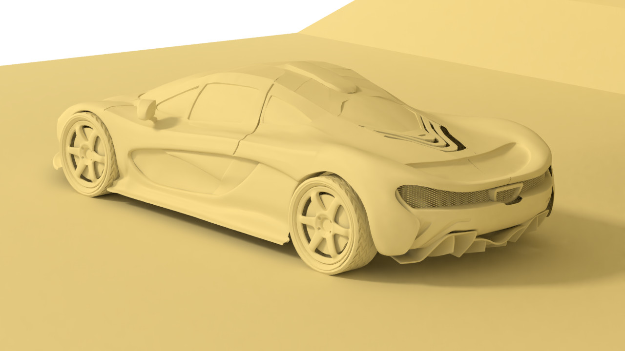 Mclaren 720s: Mclaren P1 Side View Drawing