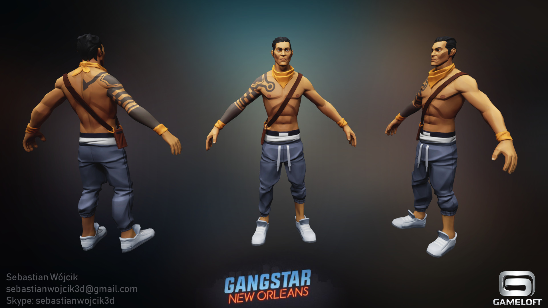 Artstation Gangstar New Orleans Lp Characters Sebastian Wojcik Miami vindication and gangstar rio: artstation gangstar new orleans