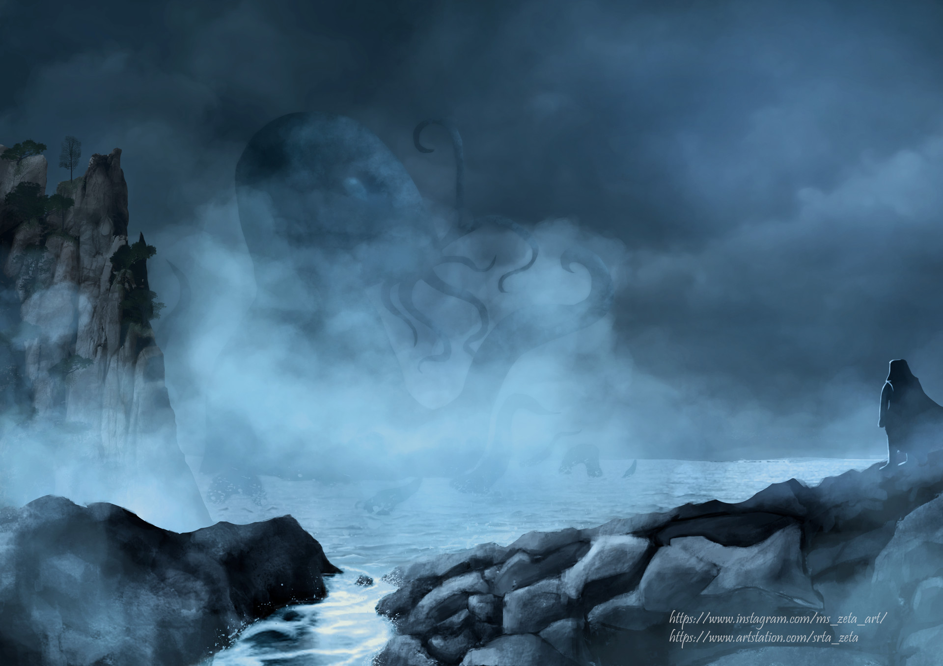 ArtStation - Class Project - Monster of the sea