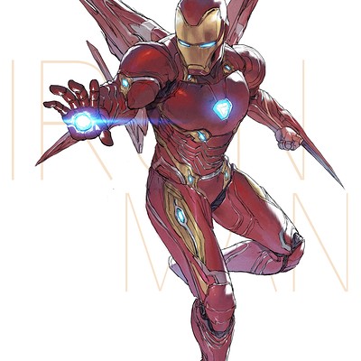 Nếu bạn là fan hâm mộ của Iron Man, hãy ngắm nhìn chi tiết Mark 50 trong bức vẽ này. Từ viển thông điện tử cho đến chức năng thổi bay, tất cả đều được tái tạo với độ chân thật và chính xác.
