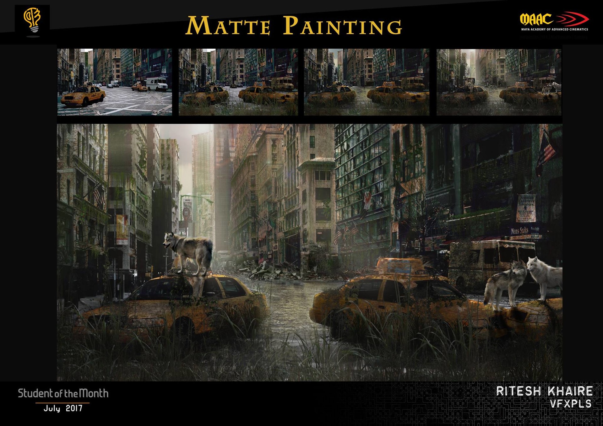 Artstation Abandoned City Matte Painting Ritesh Khaire