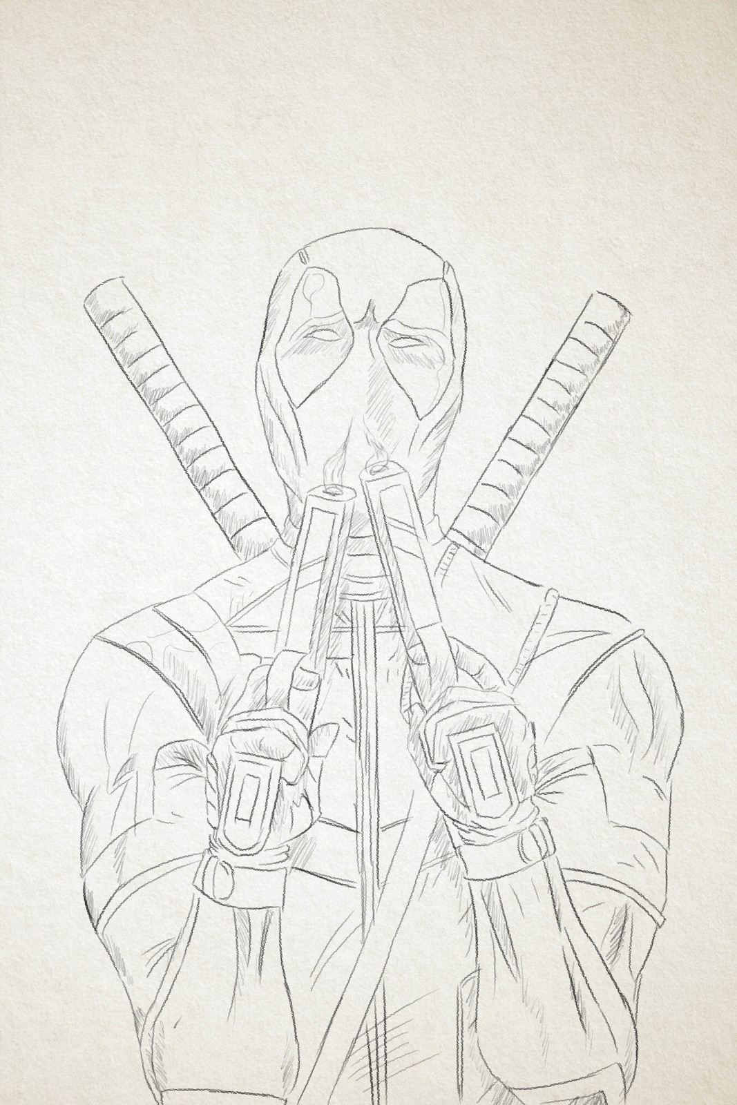 Anurag Dhruw - Deadpool Sketch