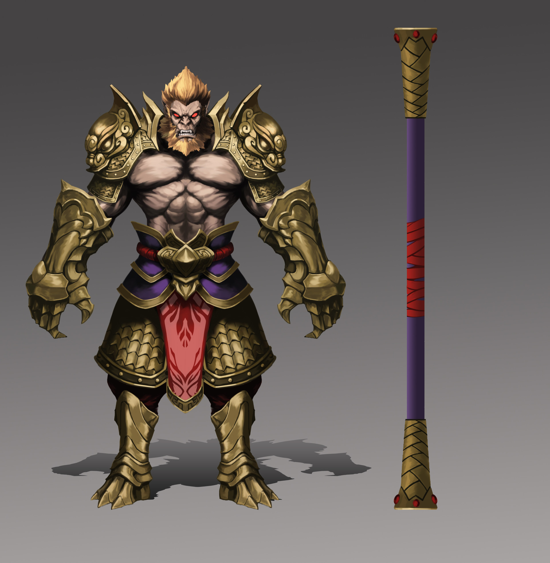 Artstation Sun Wukong Monkey King Chaoqun Jia
