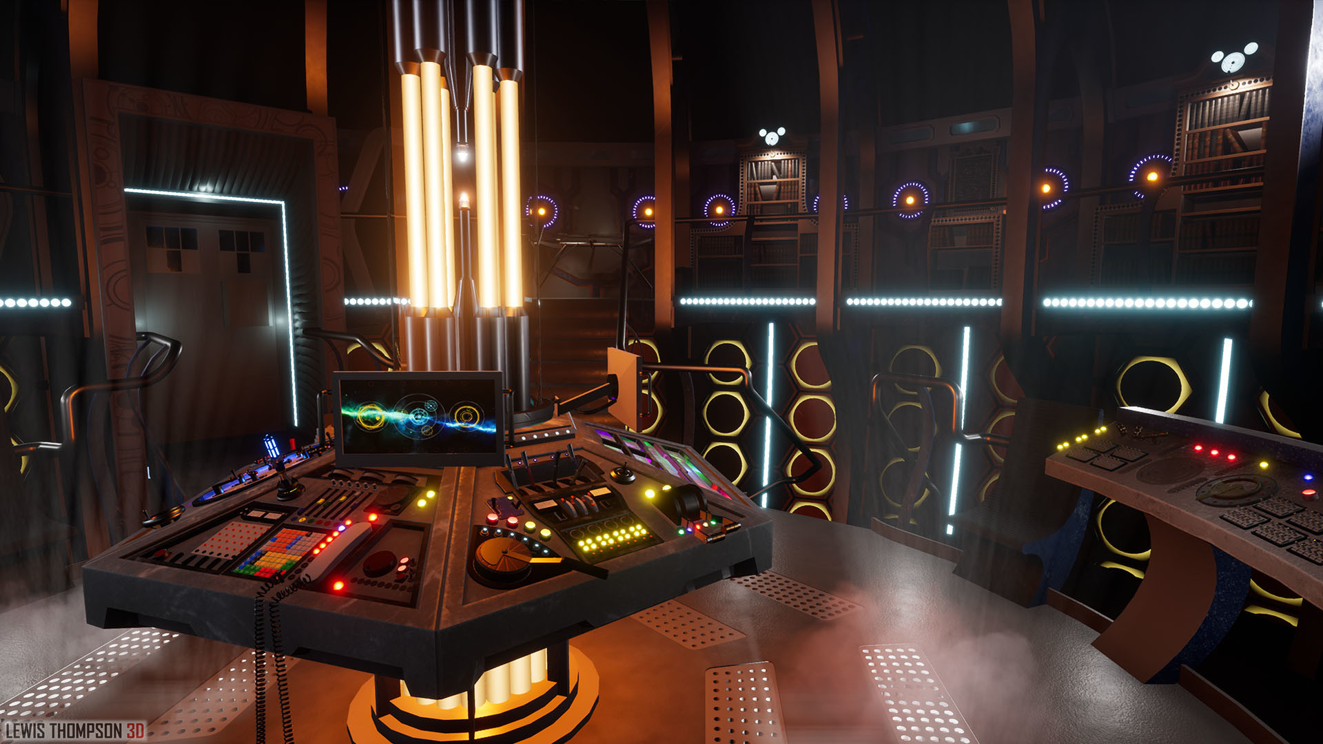 Artstation Tardis Interior Doctor Who Ue4 Lewis Thompson