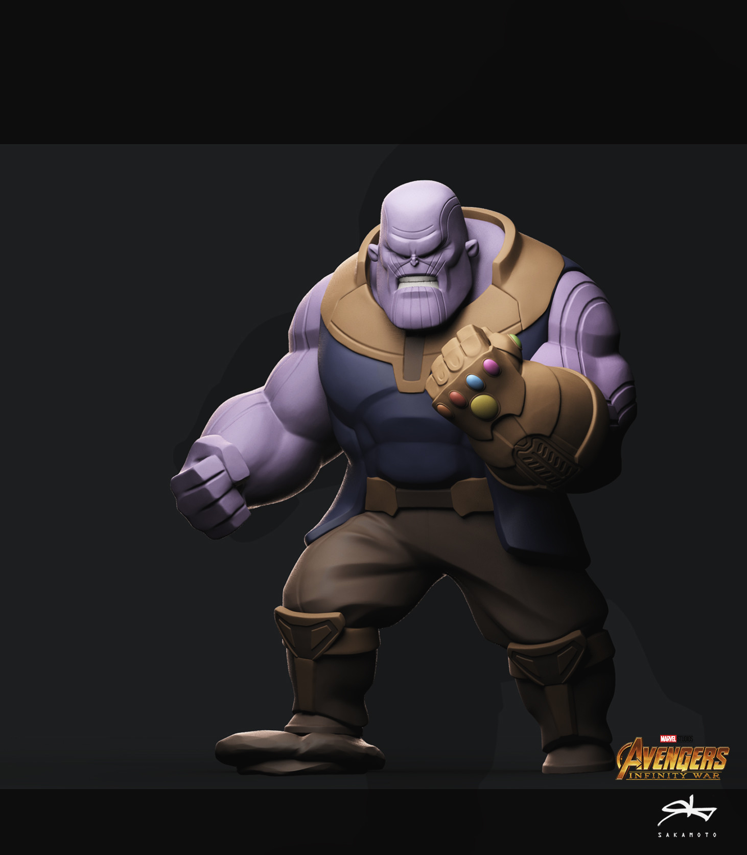 Artstation Thanos Rattasat Pinnate Marvel Artwork Marvel