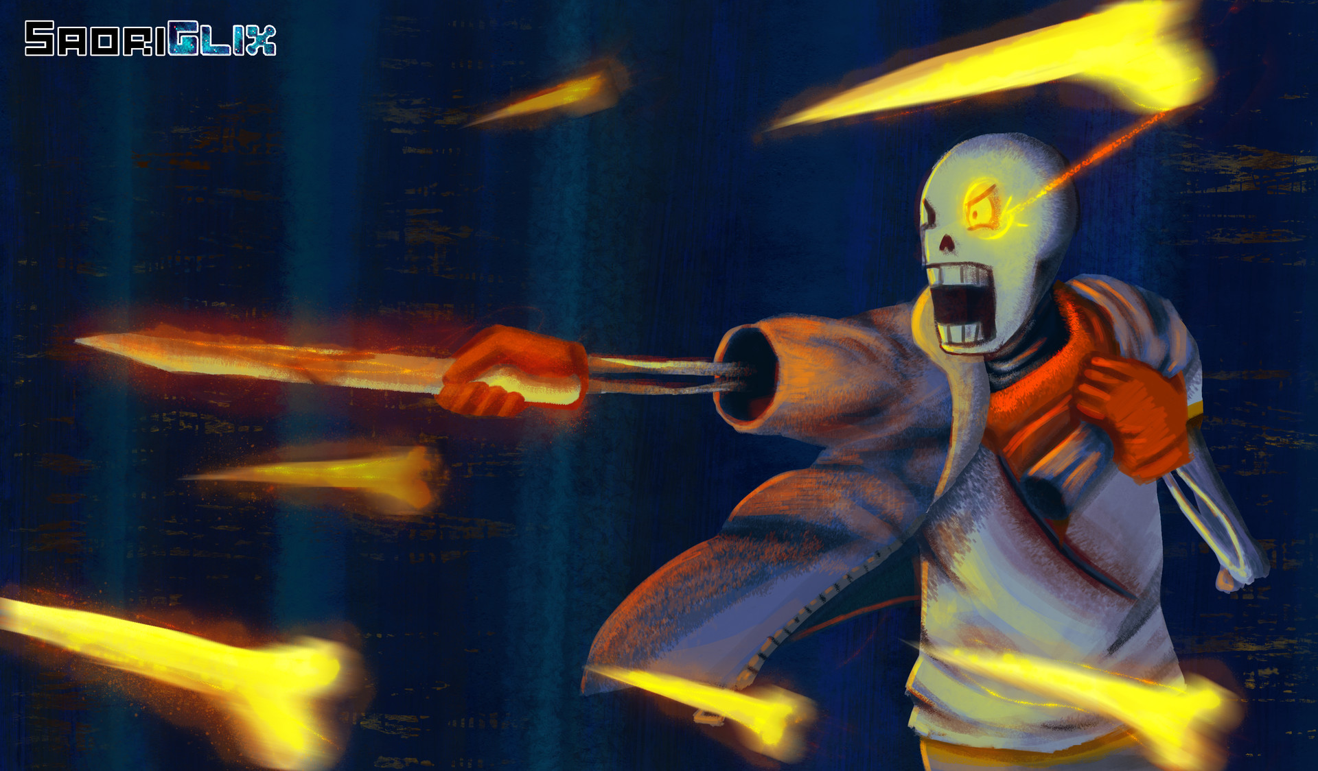 Artstation Papyrus Disbelief Au Battle Sandra Lorite