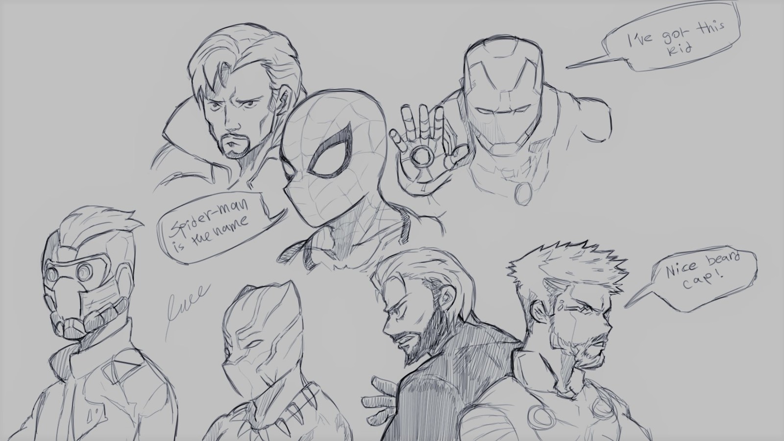 Artstation Avengers It Puts A Smile On My Face Faw Zee