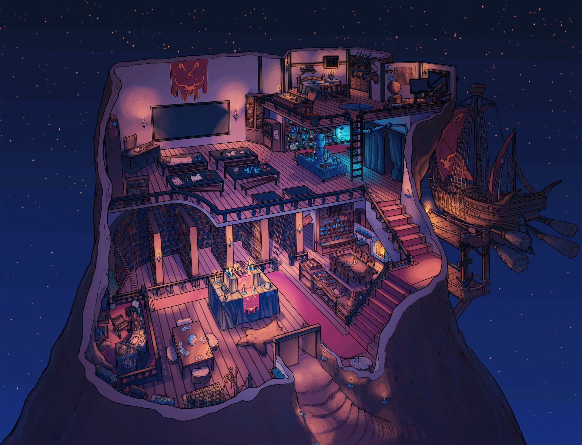 ArtStation Scholar Magician house